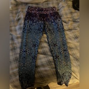 LotusX blue mosaic leggings